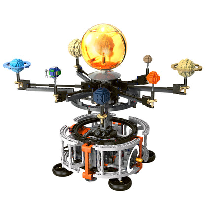 Joycrown Solar System Building Set for Kids, STEM Toys with Rotatable Handle Gears, Space Toys for Home or School Science Learning, Birthday Gifts for Boys Girls Aged 6+(1282pcs)
